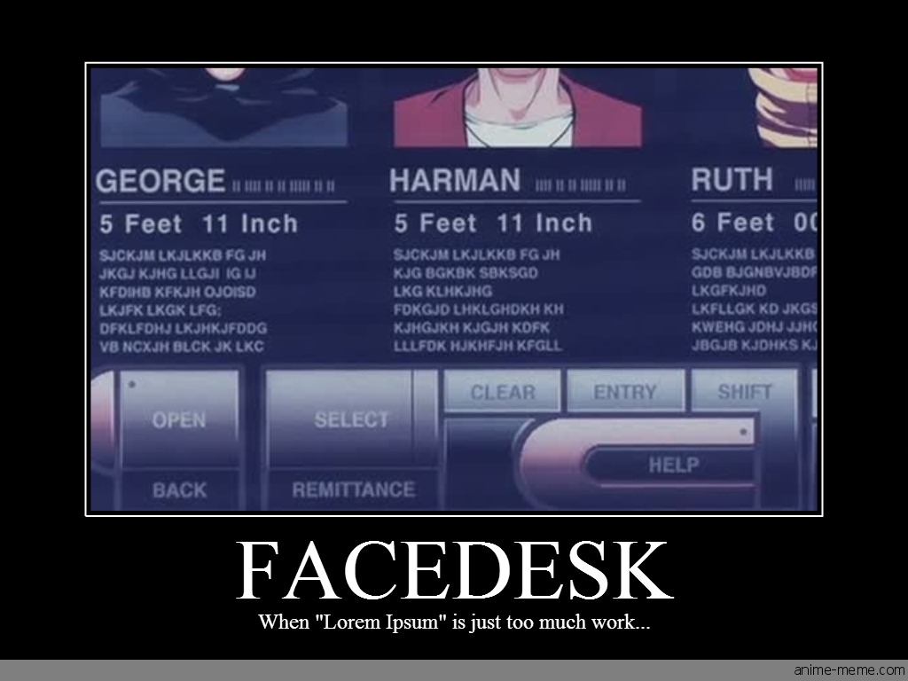 Facedesk