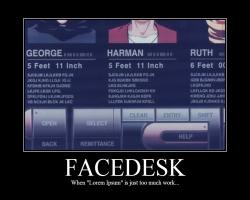 Facedesk