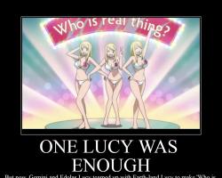 ONE LUCY WAS ENOUGH